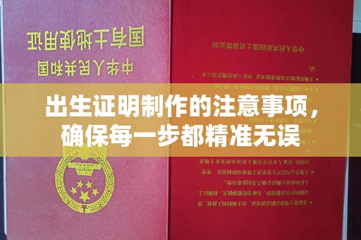 彭山出生证明制作的注意事项，确保每一步都精准无误